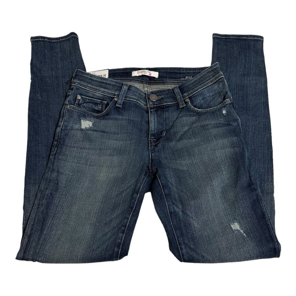 Fidelity Denim Mila Distressed Jeans Size 25 NWT - Picture 3 of 16